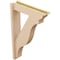 Ekena Millwork 5 1/2-in W x 22-in D x 34-in H Funston Trad Rough Cedar Woodgrain TimberThane Outlooker, Primed Tan OUTUR055X22X34FST04RCPR - alternate 4